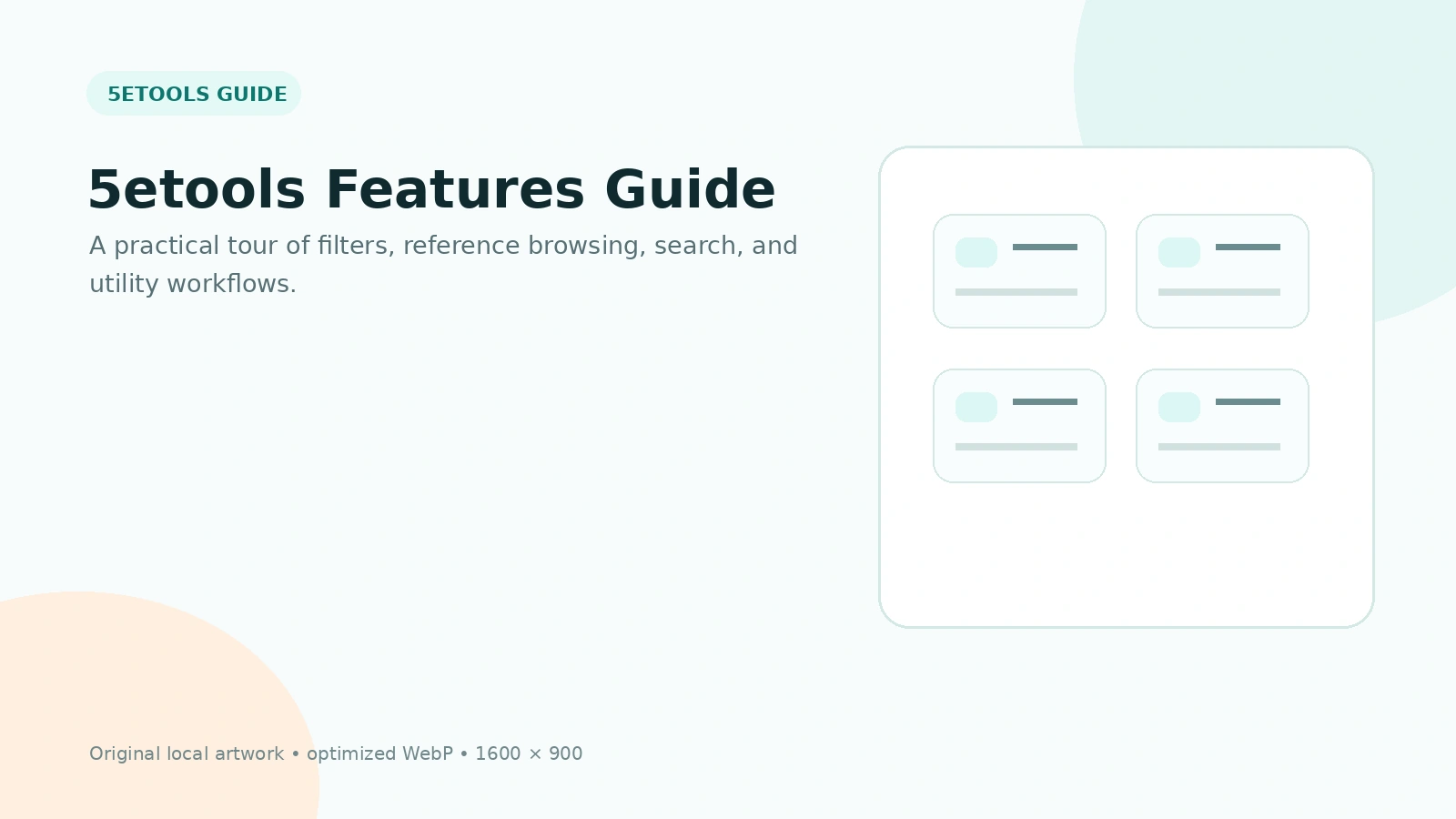 5etools Features Guide: Search, Filters & Reference Workflow artwork